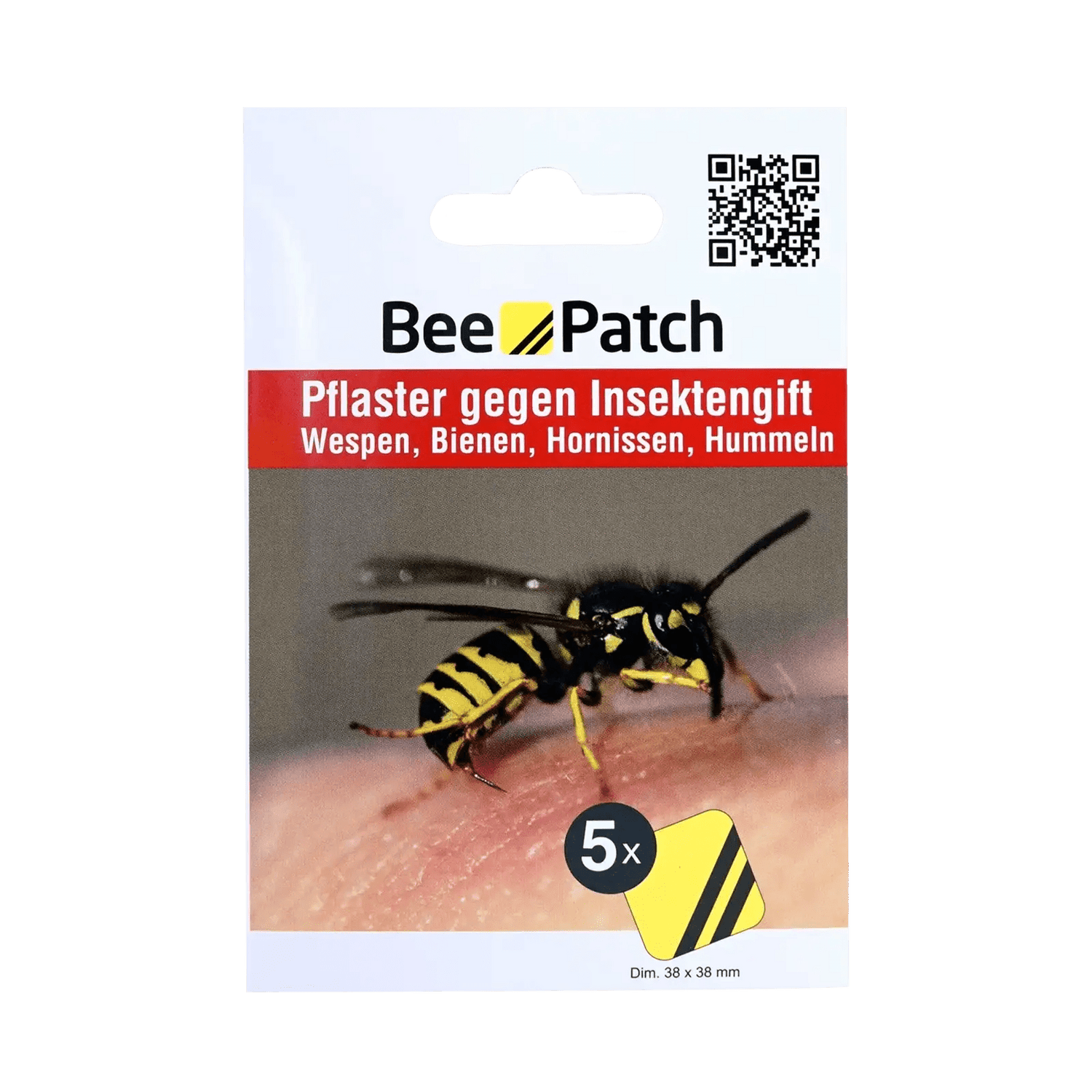 Bee - Patch pleisters tegen insectengif - Goedvoorbereid.nl