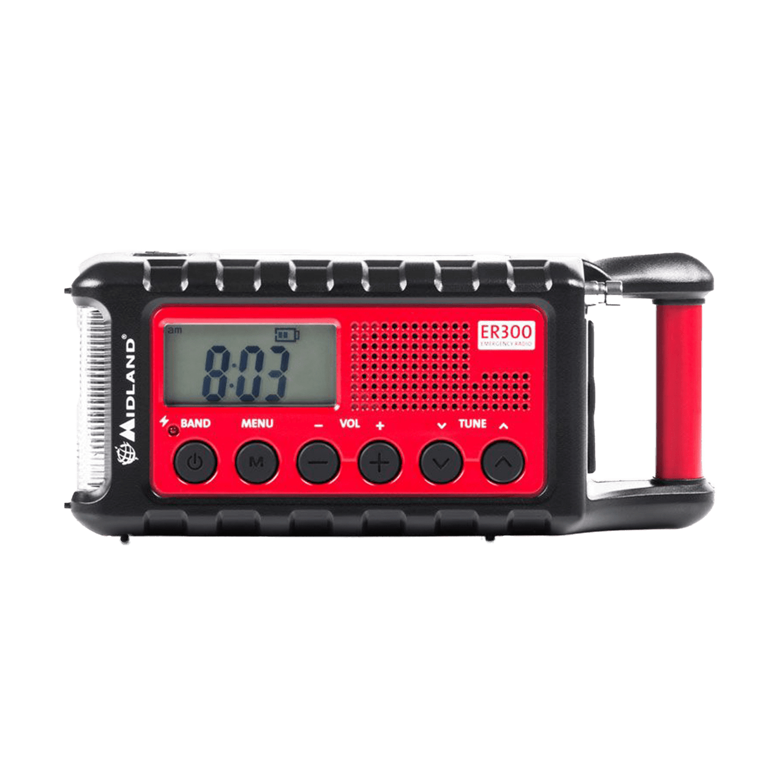 Midland ER300 Multi - functionele Noodradio (Powerbank, AM/FM Radio & Dynamo Zaklamp) - Goedvoorbereid.nl